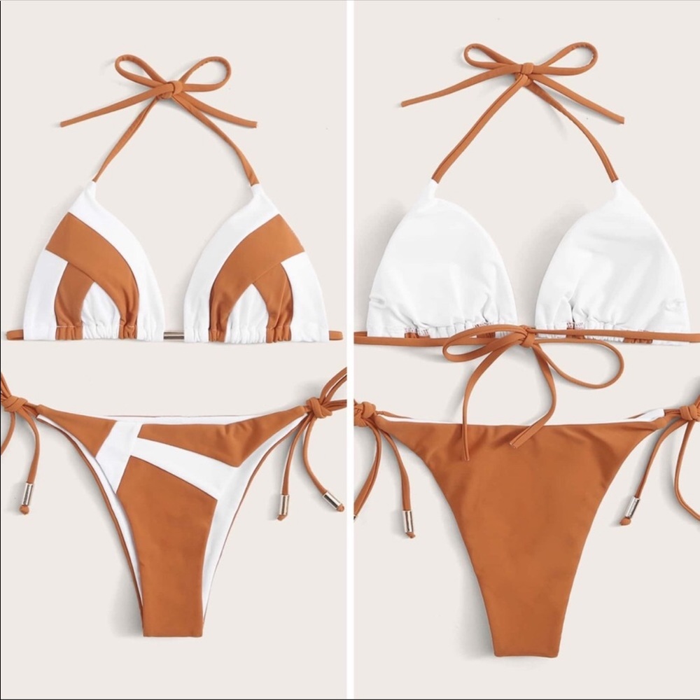 💃🏻Gracen Triangle Side Tie Bikini - Picture 5 of 13